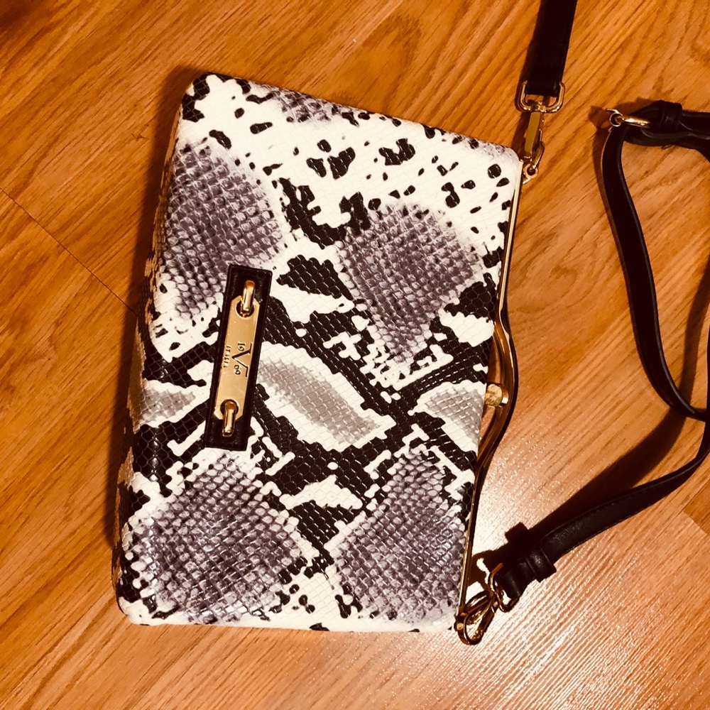 Versace Monochrome Patterned Clutch - image 7